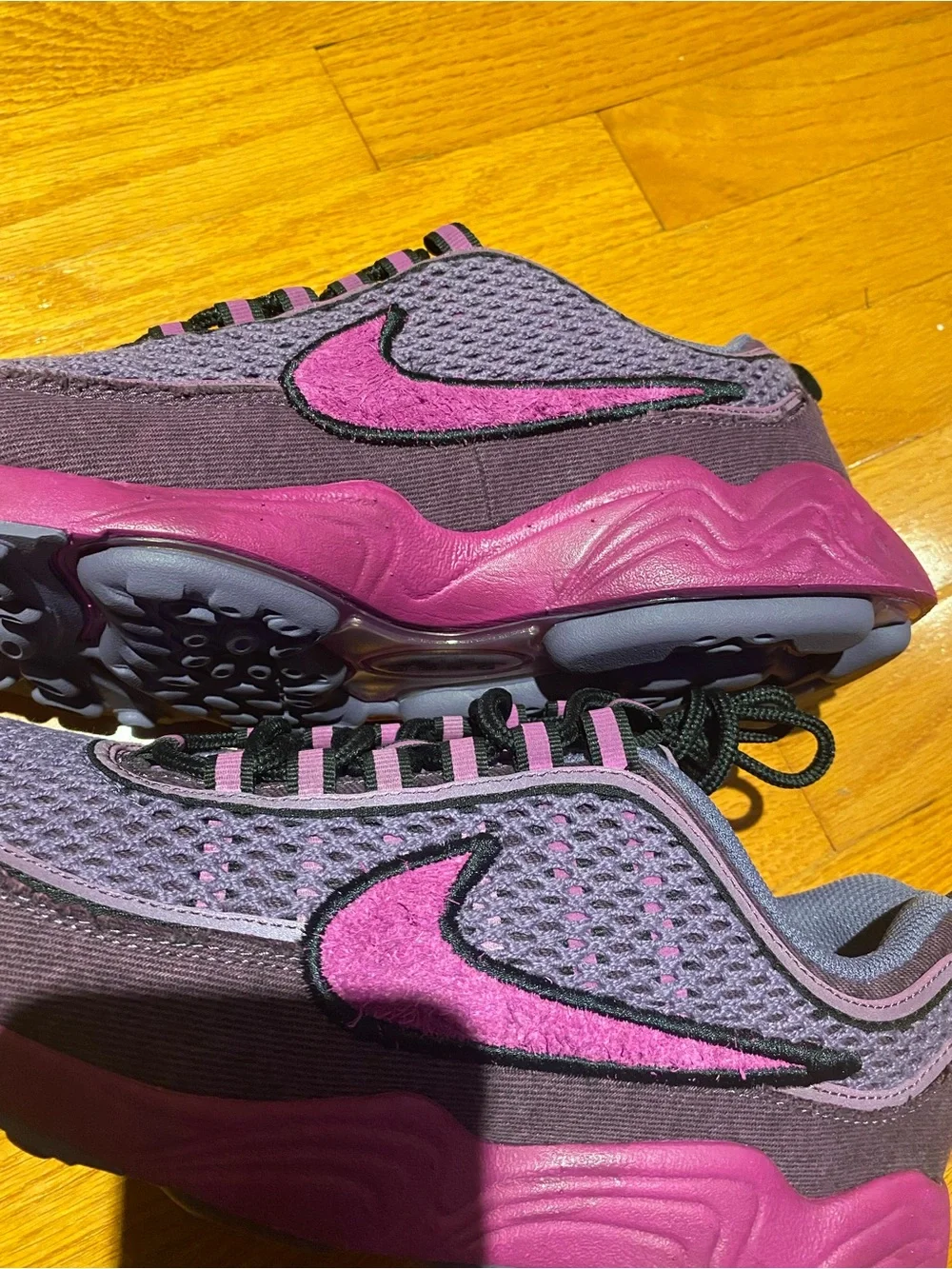Nike men Purple and Magenta Mesh Low-Top Sneakers size 9 1/2 and 12  $150 each